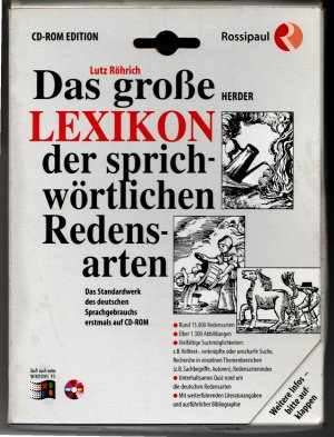 gebrauchtes Buch – Lutz Röhrich – CD-ROM: Das große Lexikon der sprichwörtlichen Redensarten