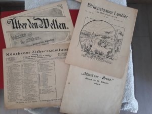 Birkenstoaner Landler, "Münch´ner - Gruss", Sehnsucht nach den Bergen, Über den Wellen - Noten für Zither