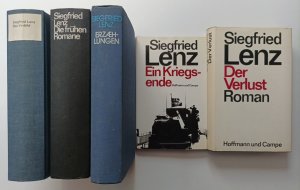 Konvolut Siegfried Lenz - Der Verlust - Ein Kriegsende - Die frühen Romane - Erzählungen - Das Vorbild [5 Bände].