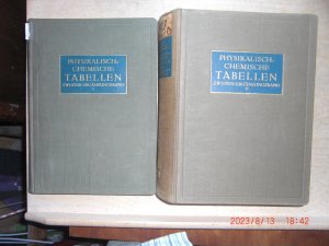 Landolt-Börnstein Physikalisch-chemische Tabellen. Zweiter Ergänzungsband. I. und II. 1930.