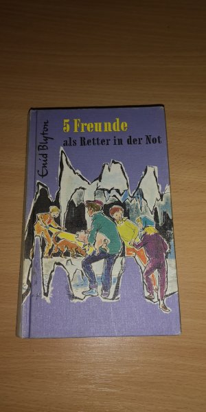 antiquarisches Buch – Enid Blyton – 5 Freunde als Retter in der Not - Illustrationen von Eileen A. Soper