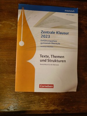 gebrauchtes Buch – Christoph Fischer – Texte, Themen und Strukturen - Nordrhein-Westfalen - Zentrale Klausur Einführungsphase 2023 - Arbeitsheft