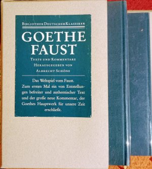 Zwei Bände: Faust - Texte und Kommentare | Sämtliche Werke. Briefe, Tagebücher und Gespräche. 40 in 45 Bänden in 2 Abteilungen - 1. Abteilung: Sämtliche […]