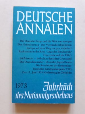 Deutsche Annalen 1973 - Jahrbuch des Nationalgeschehens