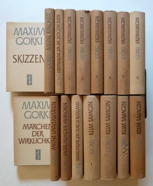 Konvolut von 17 Bänden: Skizzen; Meine Kindheit; Wanderungen durch Russland; Unter fremden Menschen; Märchen der Wirklichkeit; Erinnerungen an Zeitgenossen […]