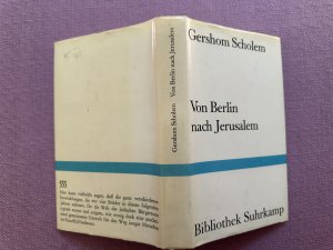 gebrauchtes Buch – Gershom Scholem – Von Berlin nach Jerusalem. Jugenderinnerungen