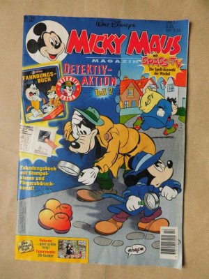 gebrauchtes Buch – Micky Maus Heft 10 / 29.2.1996 mit Extra (Detektiv-Aktion Teil 2: Fahndungsbuch) und Sammelkarte (Das schlaue Buch)