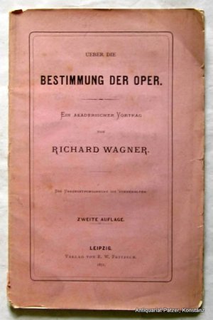 Über die Bestimmung der Oper
