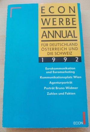 gebrauchtes Buch – div. ECON Autoren – Econ Werbe Annual 1992 für Deutschland, Österreich und die Schweiz