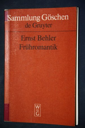 gebrauchtes Buch – Ernst Behler – Frühromantik