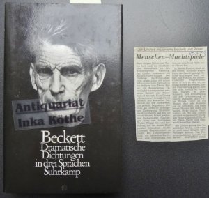 Dramatische Dichtungen : in drei Sprachen + Zeitungsausschnitt Hamburger Kammerspiele jan Linders -