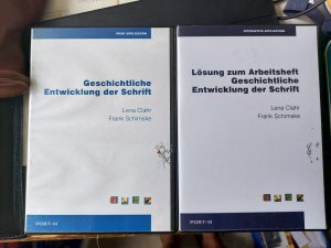 gebrauchtes Buch – Schimske, Frank; Clahr – Geschichtliche Entwicklung der Schrift - Print Applikation