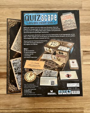 gebrauchtes Spiel – Arno Steinwender – QUIZscape: Das Quiz-Escape-Spiel - Rätsle dich durch die Zeit