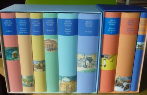 Werke in 9 Bänden (komplett in 2 Pappschubern): I. Gedichte / II. Chansons, Kabarett, Kleine Prosa / III. & IV. Romane I & II / V. Theater, Hörspiel, […]