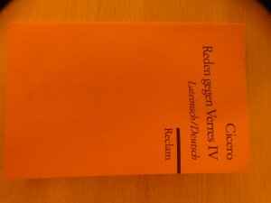 gebrauchtes Buch – Cicero – Reden gegen Verres IV - Lat. /Dt.