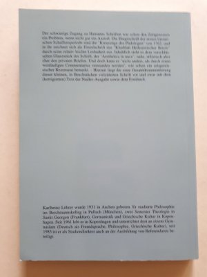 gebrauchtes Buch – Johann Georg Hamann – Regensburger Beiträge zur Deutschen Sprach- und Literaturwissenschaft