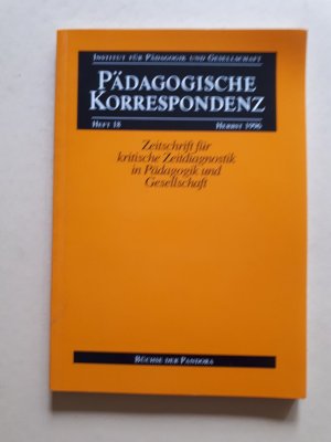 Pädagogische Korrespondenz Heft 18, Herbst 1996