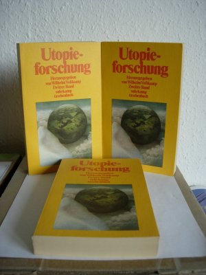 gebrauchtes Buch – Voßkamp, Wilhelm  – Utopieforschung - 3 Bände