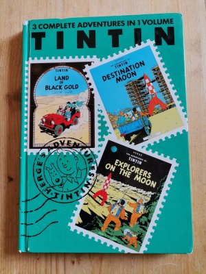 gebrauchtes Buch – Hergé – 3  Complete Adventures in 1 Volume, Vol. 5: The Adventures of Tintin - Land of Black Gold / Destination Moon / Explorers on the Moon. [Tim und Struppi]