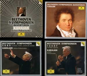 gebrauchter Tonträger – Herbert von Karajan und die Berliner Philharmoniker – LUDWIG VAN BEETHOVEN: 9 SYMPHONIEN + OUVERTÜREN - Herbert von Karajan und die Berliner Philharmoniker (6 CDs)