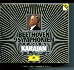 gebrauchter Tonträger – Herbert von Karajan und die Berliner Philharmoniker – LUDWIG VAN BEETHOVEN: 9 SYMPHONIEN + OUVERTÜREN - Herbert von Karajan und die Berliner Philharmoniker (6 CDs)