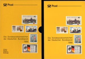 gebrauchtes Buch – Deutsche Bundespost  – DIE SONDERPOSTWERTZEICHEN DER DEUTSCHEN BUNDESPOST 1989 - Jahrbuch im Schuber