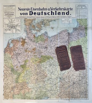 Neueste Eisenbahn- und Verkehrskarte von Deutschland1910