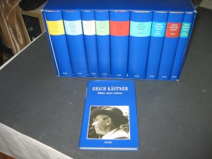 gebrauchtes Buch – Kästner, Erich - FAZ Werkausgabe Hrsg. Franz Josef Görtz - Hans Sarkowicz – Werkausgabe / Werke in neun Bänden (komplett / vollständig). Band 1 bis 9 im Schuber + Zusatzbuch