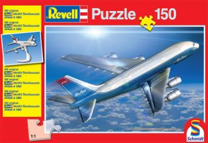 Schmidt Spiele 55472 - Revell Puzzle Airbus A 380 (150 Teile) ohne Minikit Steckbausatz