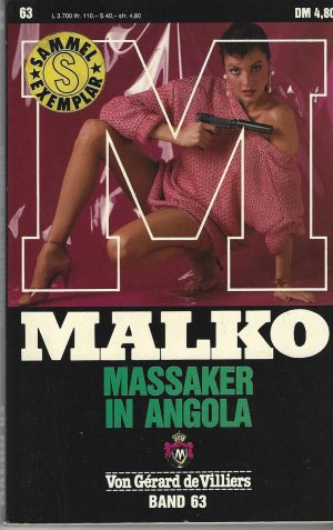 gebrauchtes Buch – Gérard de Villiers – Malko Nr. 63 – Massaker in Angola.