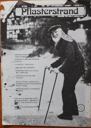 Daniel Cohn-Bendit. Pflasterstrand Stadtzeitung für Frankfurt/M. Nr. 0 ( Dezember 1976) - 173/74 (Januar 1984)