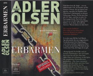 gebrauchtes Buch – Jussi Adler-Olsen – Jussi Adler-Olsen *** ERBARMEN*** DER ALBTRAUM EINER FRAU *** EIN DÄMONISCHER PSYCHOTHRILLER *** Der ERSTE FALL für CARL MORCK *** TB mit Klappenbroschur in der 6. Auflage von 2010, dtv Premium Verlag, 417 Seiten