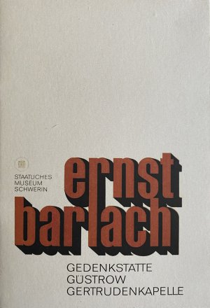 antiquarisches Buch – Blaschke, Bernhard  – Ernst Barlach - Gedenkstätte Güstrow Gertrudenkapelle