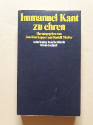 gebrauchtes Buch – Joachim Kopper  – Immanuel Kant zu ehren