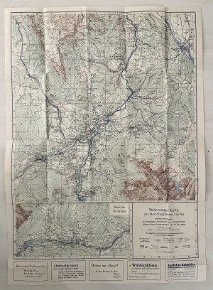 Wohnungs-Karte des Berchtesgadener Landes ca.um 1930