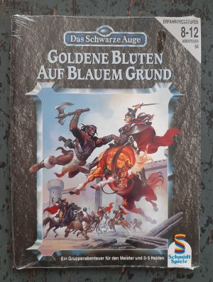 gebrauchtes Buch – Lena Falkenhagen – Goldene Blüten auf blauem Grund (=Das Schwarze Auge Gruppenabenteuer, Bd. 64)