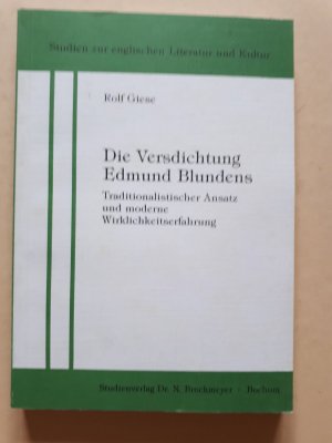 Die Versdichtung Edmund Blundens