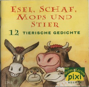 gebrauchtes Buch – ESEL, SCHAF, MOPS UND STIER - 12 tierische Gedichte