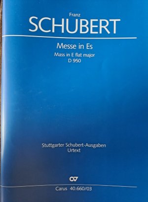 gebrauchtes Buch – Franz Schubert – Messe in Es