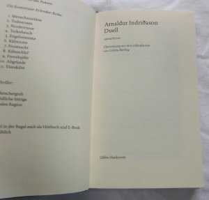 gebrauchtes Buch – Arnaldur Indriðason – Duell - Island Krimi