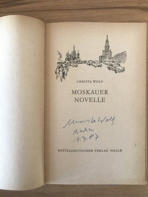 Moskauer Novelle - datierte Signatur; EA