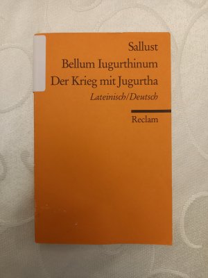 gebrauchtes Buch – Sallust – Bellum Iugurthinum / Der Krieg mit Jugurtha - Lateinisch/Deutsch