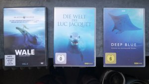 3 DVD: Wale , Könige der Meere Vol.2 / Deep Blue / Die Welt des Luc Jacquet (Arthouse BBC)