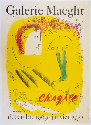 Plakat: Marc Chagall. Galerie Maeght. - Farblithographie]. -