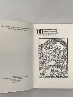 gebrauchtes Buch – Manfred Lemmer – Der Heidelberger Totentanz von 1485