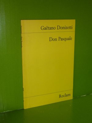 gebrauchtes Buch – Gaetano Donizetti – Don Pasquale