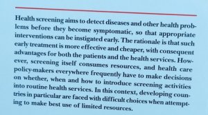 gebrauchtes Buch – Paula A. Braveman – Screening in primary health care : Setting priorities with limited resources