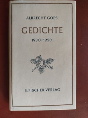 antiquarisches Buch – Albrecht Goes – Gedichte 1930-1950