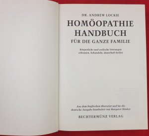 gebrauchtes Buch – Andrew Locki – Homöopathie Handbuch