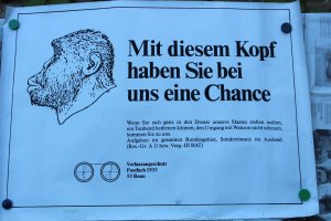 gebrauchtes Buch – Ernst Volland – Mit diesem Kopf haben Sie bei uns eine Chance (Verfassungsschutz) [Plakat, Poster]